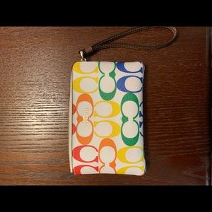 Small Coach Pride Collection wristlet